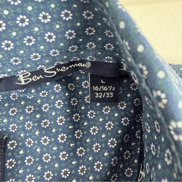 Ben Sherman The Original Stretch Slim Fit  Men's Long Sleep Button-up Shirt,‎ L - Picture 7 of 13